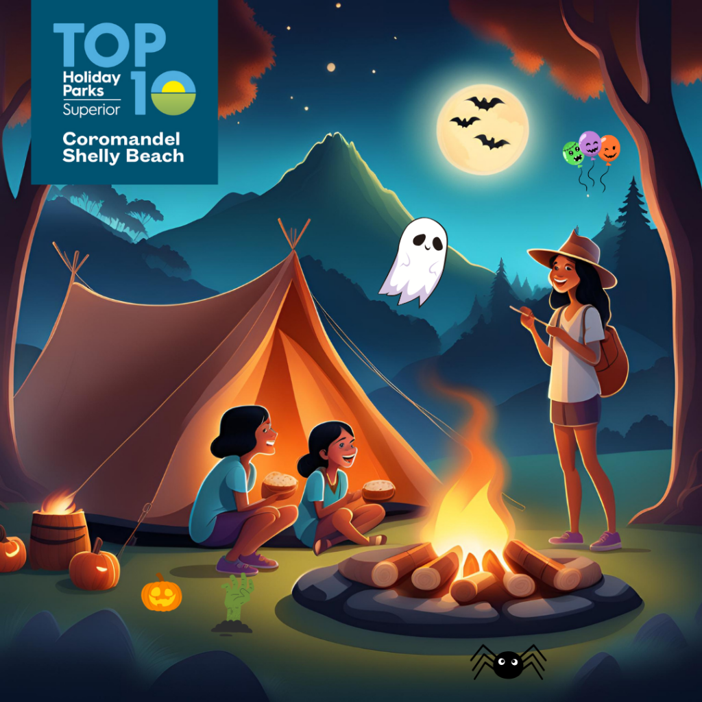 Ghostly Glamping Cartoon at Shelly Beach TOP 10